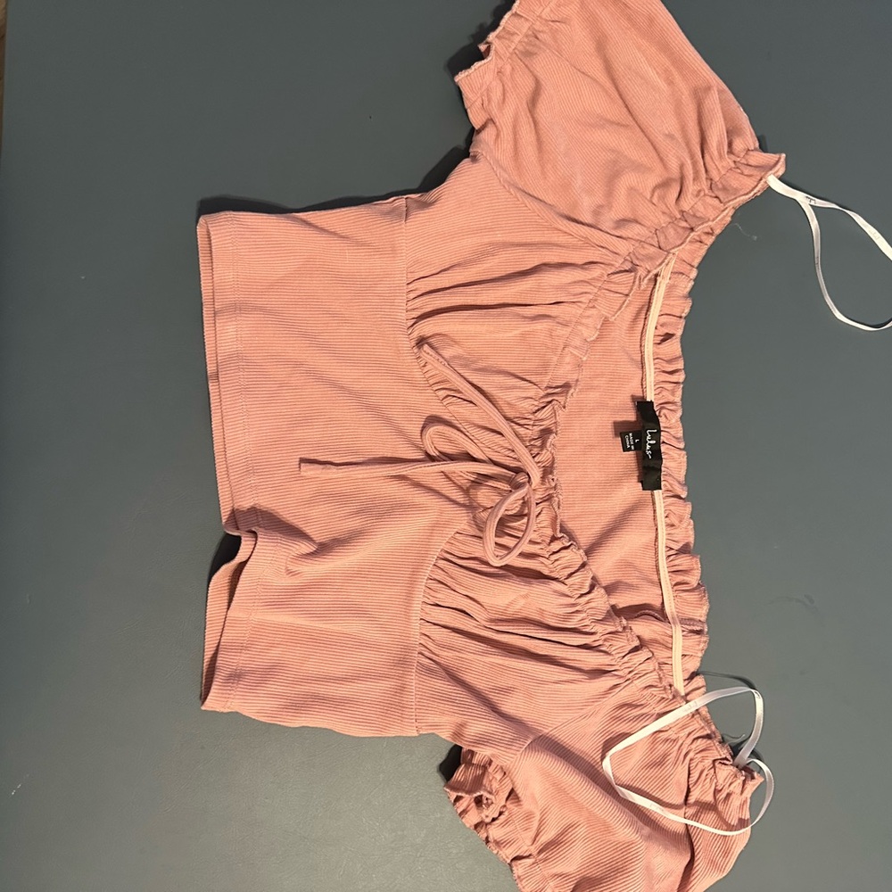 Lulu's Blush Ruched Top